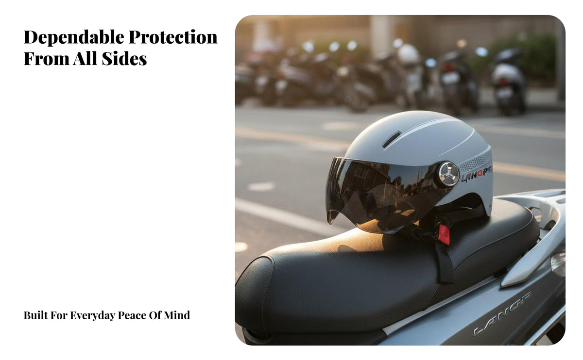 CCC Certified Extra Large Head Safety Helmet Breathable Plus Size Motorcycle Helmet High-Density EPS Liner Safeguarding Headwear Shock Absorption for Men, Adults, Daily Commute, Outdoor, Street Biking, Touring