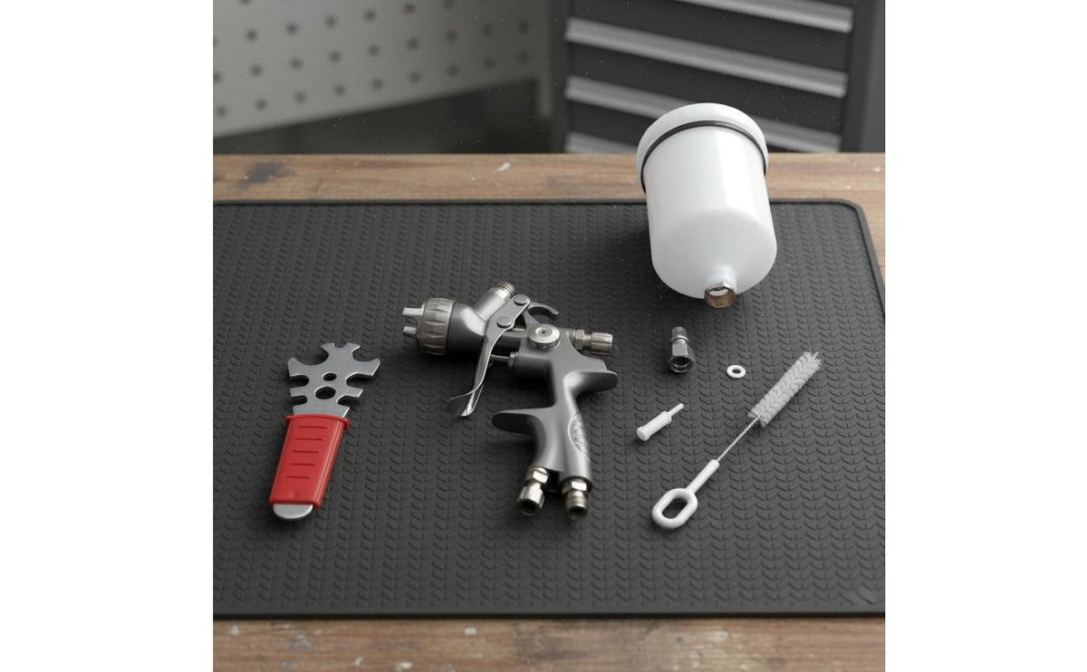 Top-Fed Feed Paint Long-Lasting Build Pneumatic Spray Ergonomic Design Top-Fed Feed Paint Sprayer Stainless Steel Nozzle for Professionals, Workshop