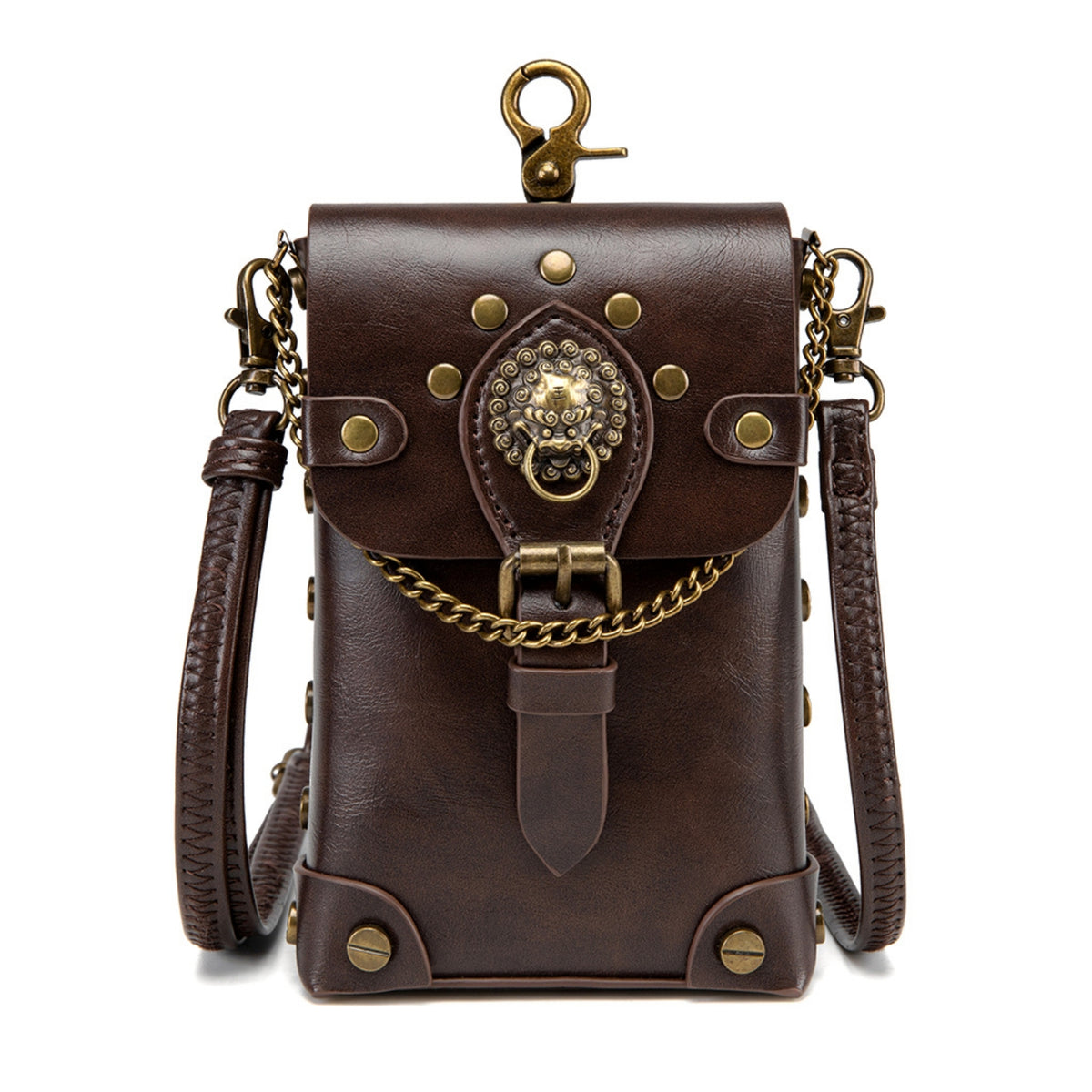 Mini Crossbody Bag Structured Crossbody Bag with Flap Hands Handbag for Cosplay