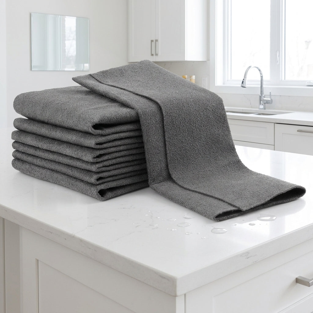 Thickened Magic Cleaning Cloth for Glass, High Absorbency Microfibre Cloth, Cleaning Cloths for Mirrors and Panes