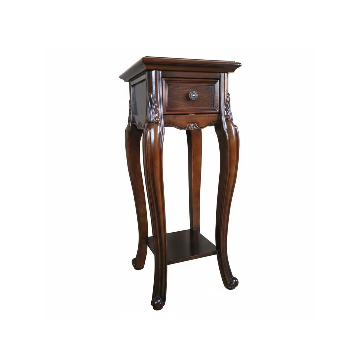 Floor-Standing Single Pot Pedestal Western design Plant Stand Elegant Design Indoor Furnishing Easy Installation for Interior Decorators, Gardeners, Homeowners, Living Room, Balcony, Entryway, Corner