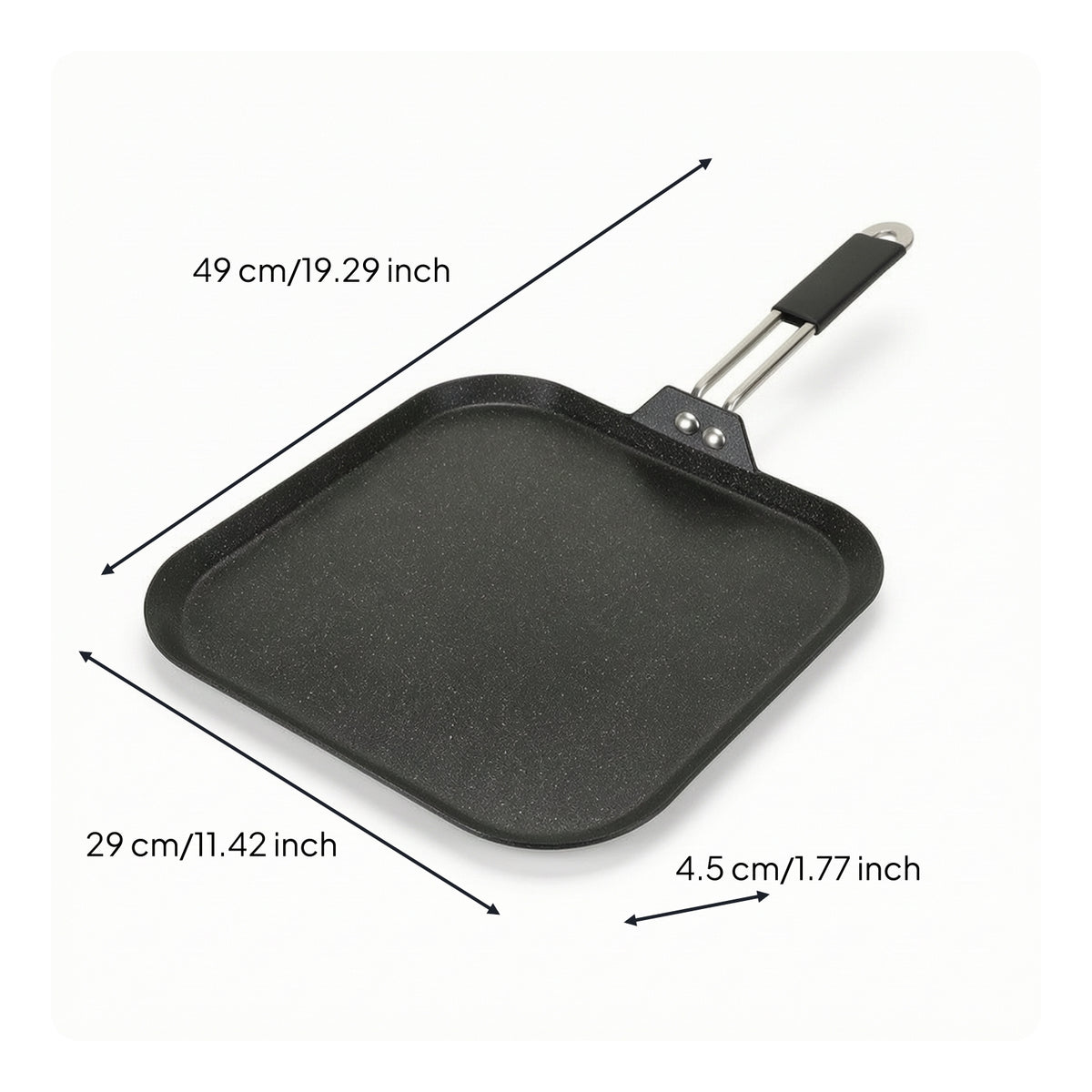 Baking Pan with Handle Sturdy Nonstick Baking Pan Cooking Sheet Compact Tray Crispy for Home Cooks, Kitchen