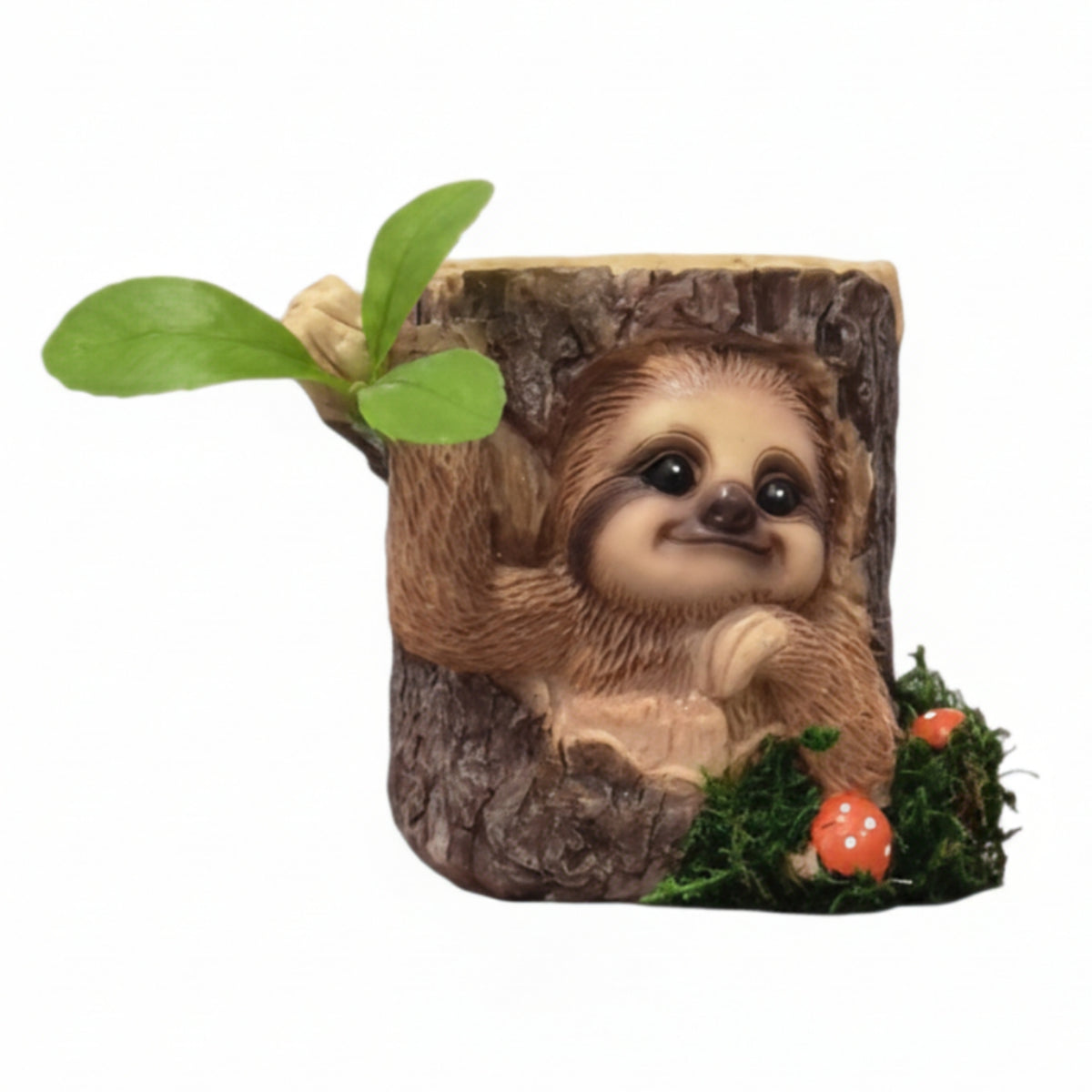 Sloth Planter Resin Planter Cute Sloth Flowerpot for Desk