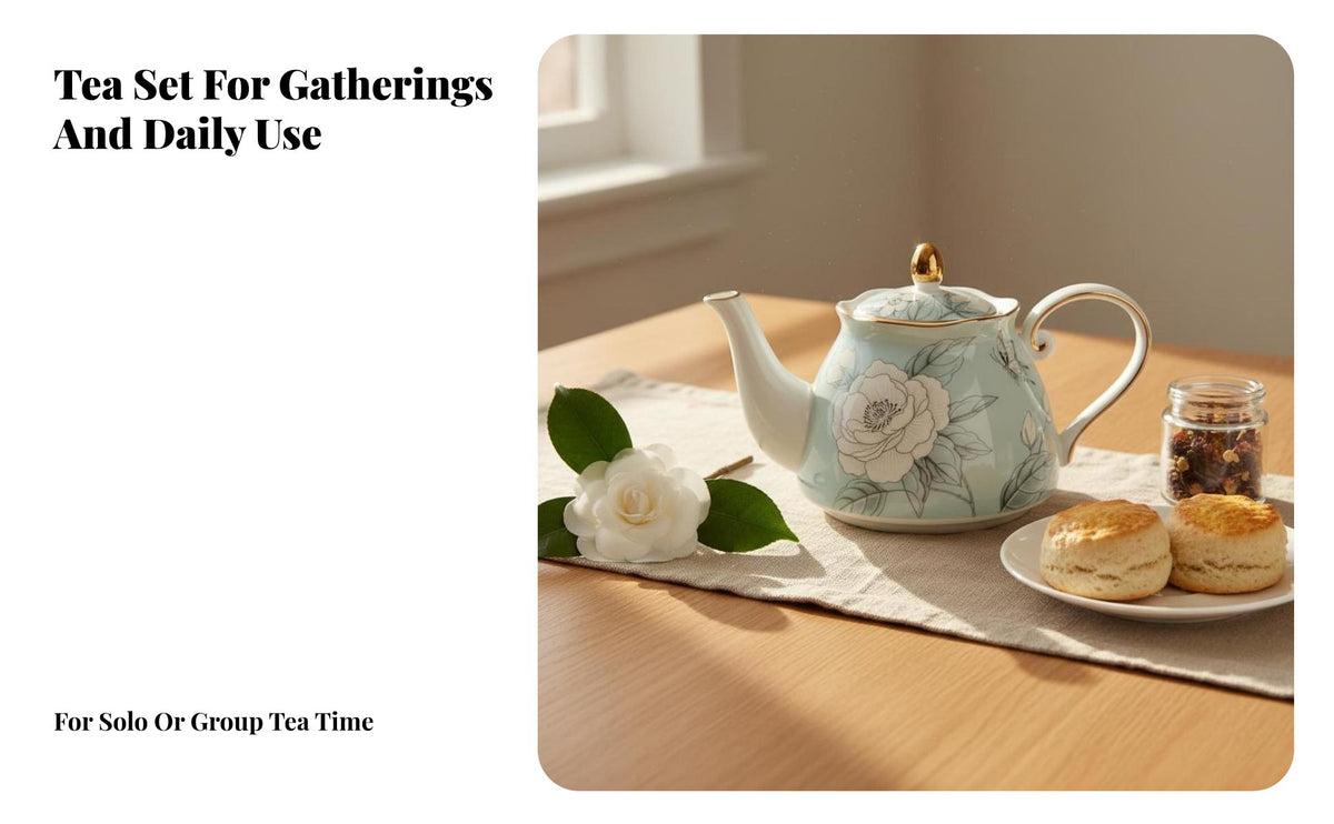 Compact Tea Set Nesting Design Tidy Cupboard Storage for Dorm Room