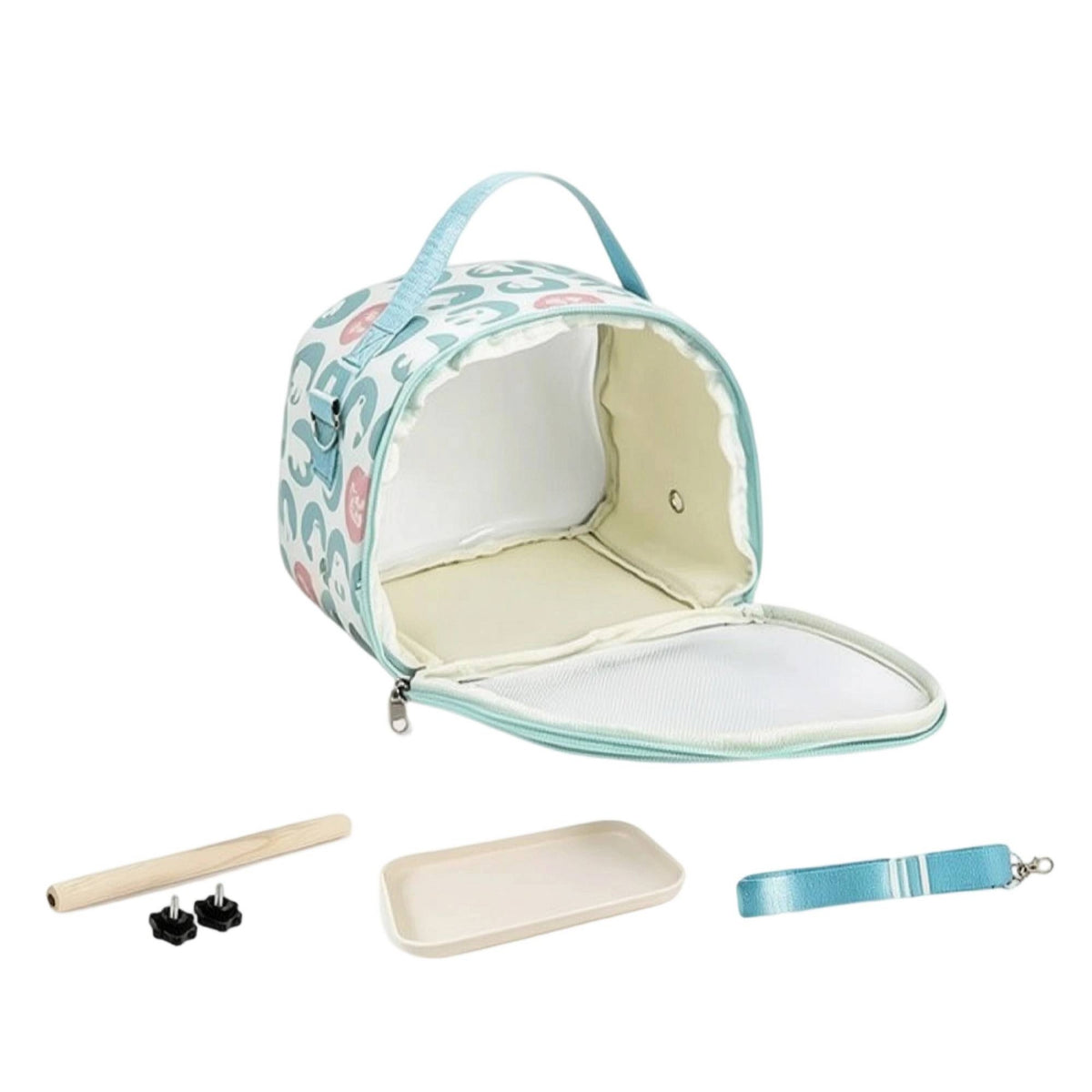 Portable Bird Carrier Bag for Small Birds and Sugar Gliders, Outdoor Use