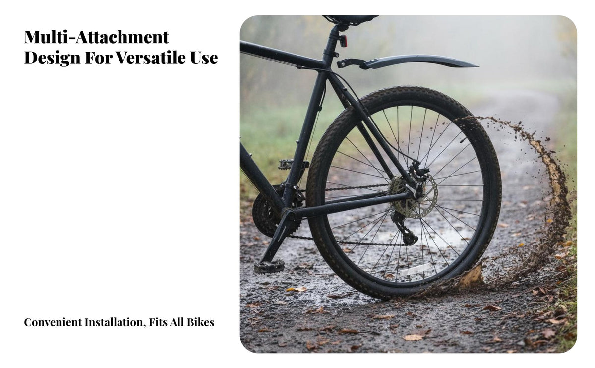 Front and Rear Mudguard Set Rainproof Mountain Bike Mudguard Set Full Coverage Bike Mudguards Wide Design Mountain Bike Spray