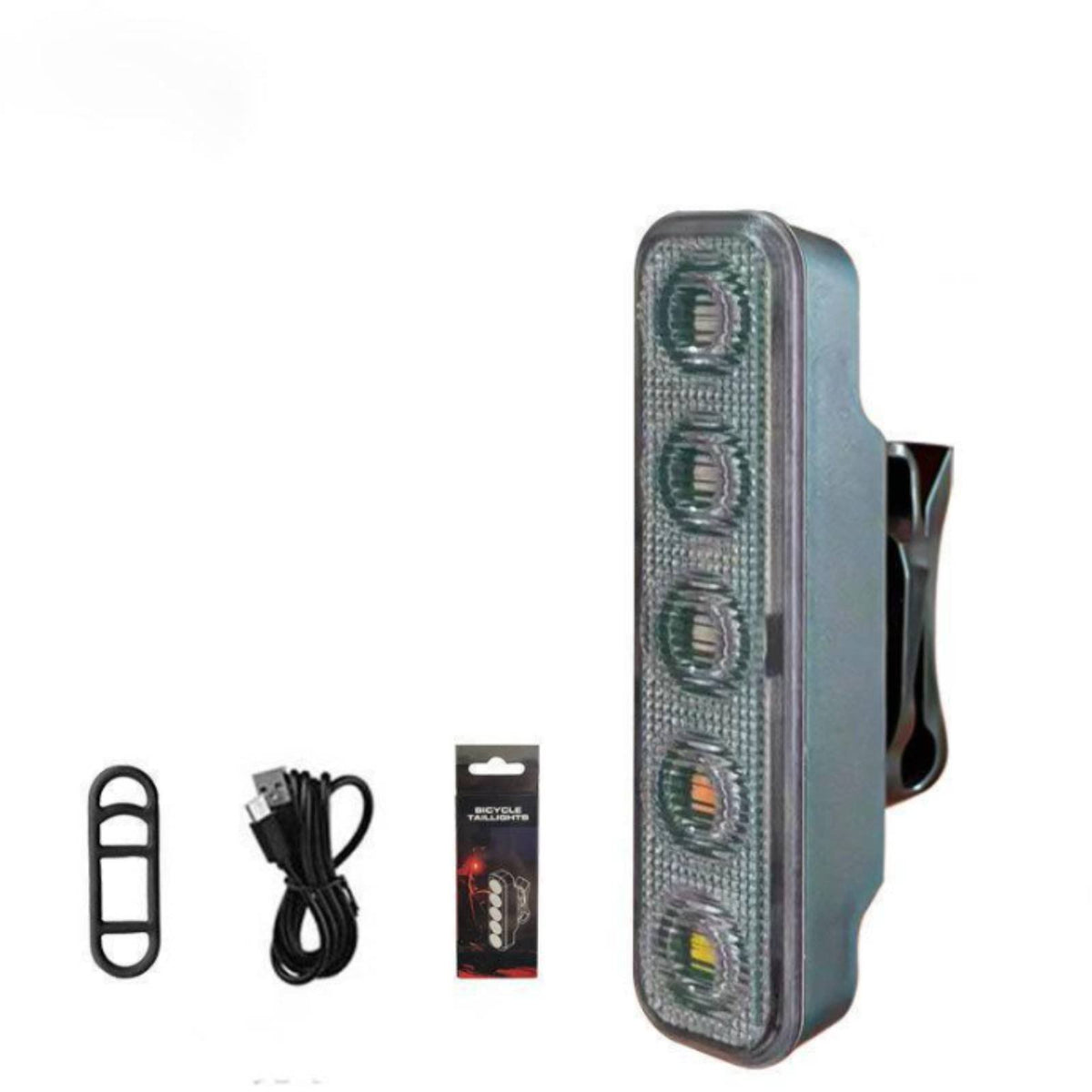 High Brightness LED Bike Tail Light Multi-Mode Rechargeable Cycle Rear Light Long Battery Life for Adults, Kids, Commuting, Helmet, Hiking