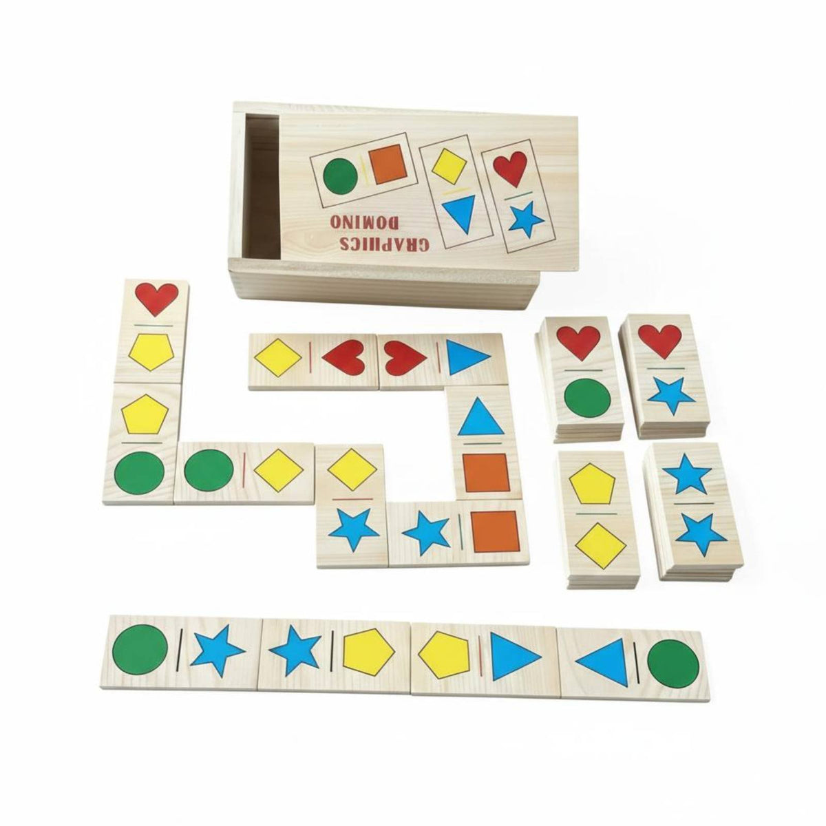 Wooden Creature Tile Game, Preschool Blocks, Colorful Shape Matching, Early Learning Game