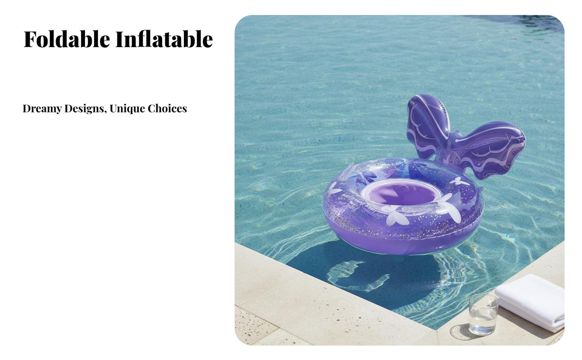 Inflatable Pool Hammock Foldable Mesh Water Hammock Sturdy PVC Mesh Pool Lounger for Adults, Seniors, Beach, Sea, Vacation
