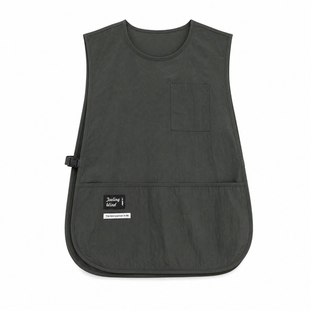 Pullover Apron Oil-Resistant Apron Vest Sleeveless Workwear for Cleaners, Kitchen