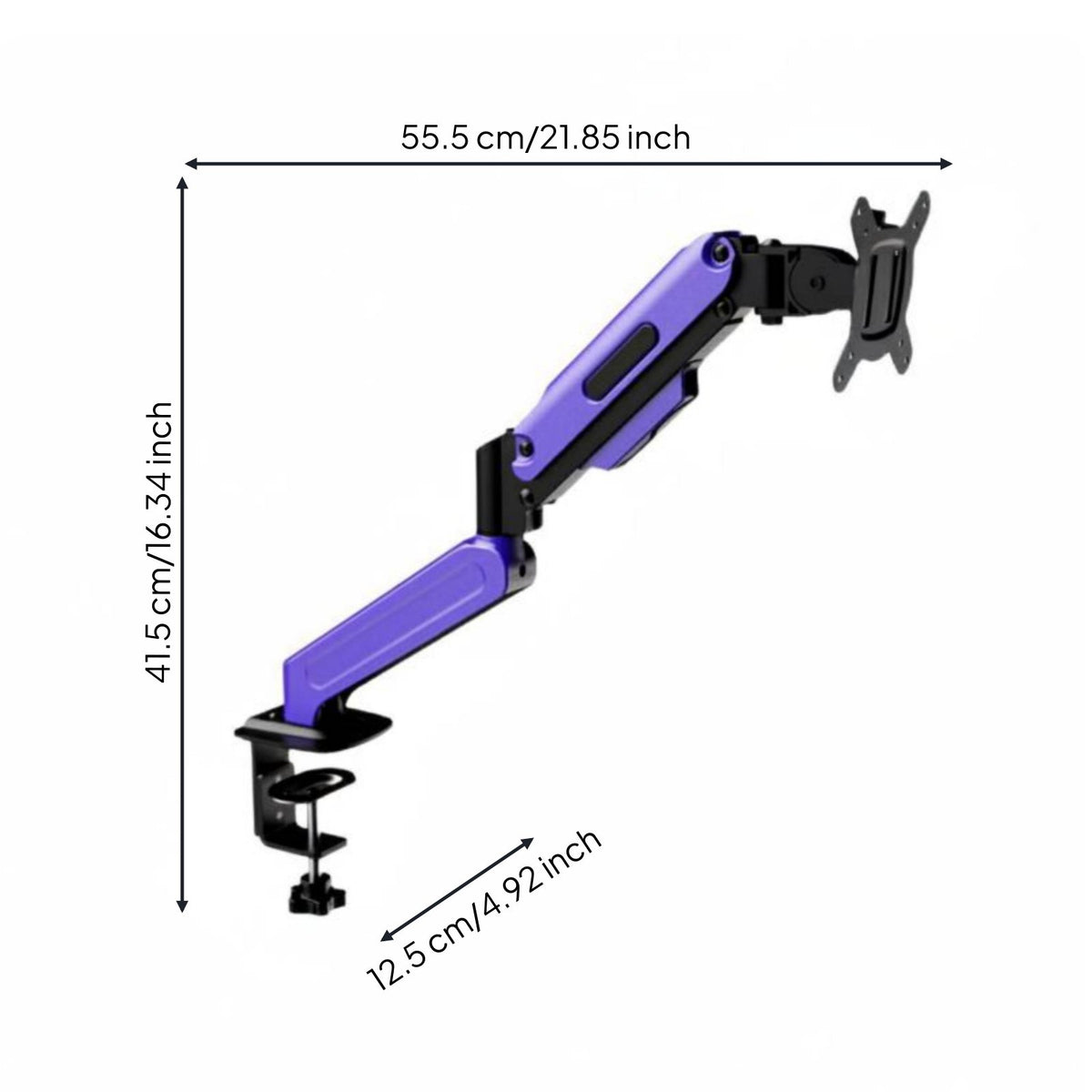 Adjustable Display Stand Space Saving Adjustable Display Desk Mount Cable Management Mounting Standard Desk Clamp Stand Gaming Enthusiasts
