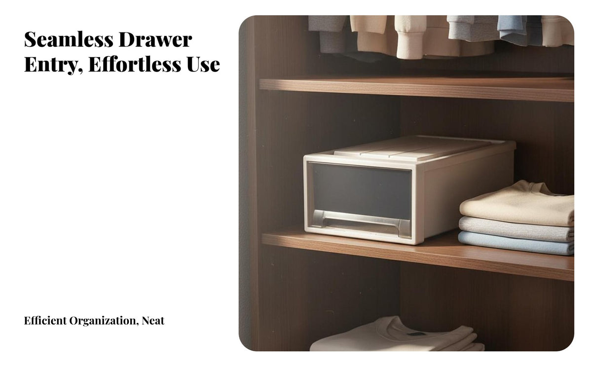 Clothes Storage Container Multi-Functional Clothes Organizer Large Capacity Wardrobe Drawer Box for Homeowners, Renters, Closet, Bedroom, Dorm