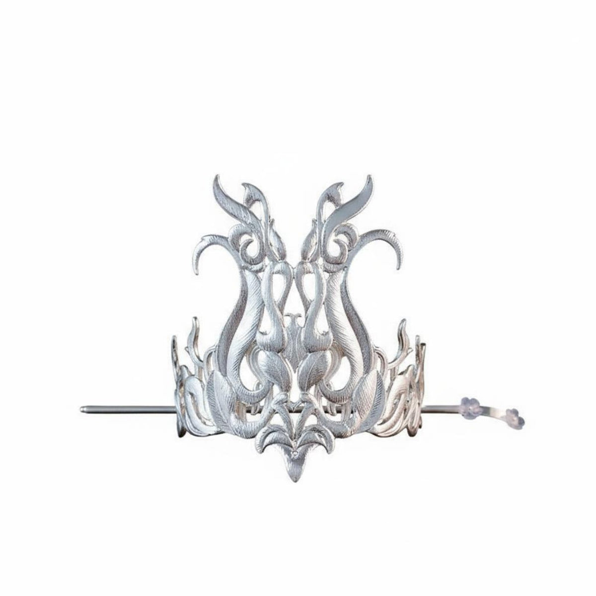 Traditional Chinese Hair Crown Color-Preserving Alloy Traditional Chinese Headpiece Ancient Chinese Hair Crown Elegant Design