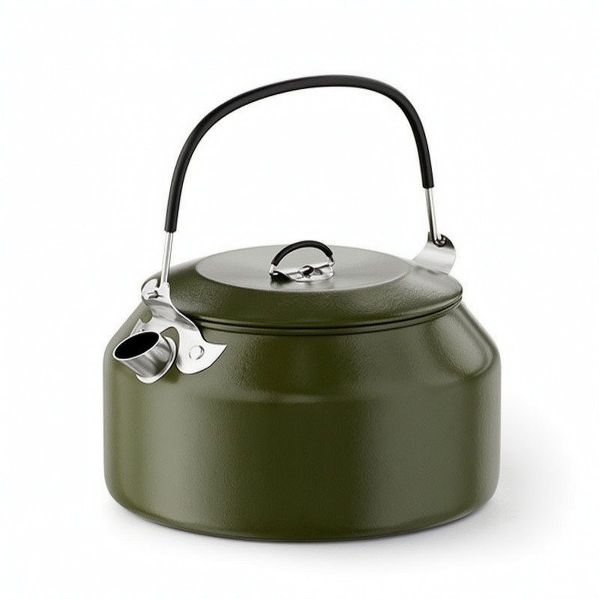 Camping Kettle Stainless Steel Kettle with Heat-Resistant Handle Boiling Water Pot Portable for Campers, Outdoor Cooking, Picnic