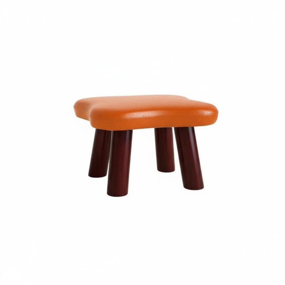 Multi-Functional Round rotating Stool with backrestrest lowlow silhouette Footrest space-saving Indoor Furniture Modern Design for homeowners, Apartment Dwellers, Entryway, Living Room, built-in Closet, Under Desk