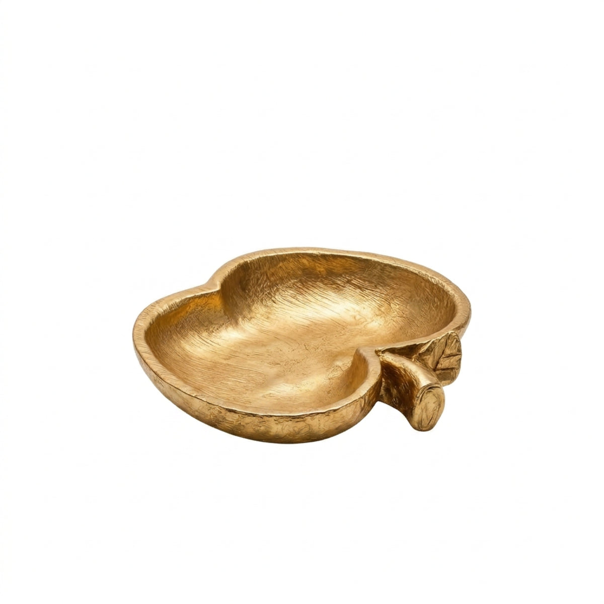 Fruit-Shaped Tray Gold-Colored Resin Tray for Entry Console, Coffee Table