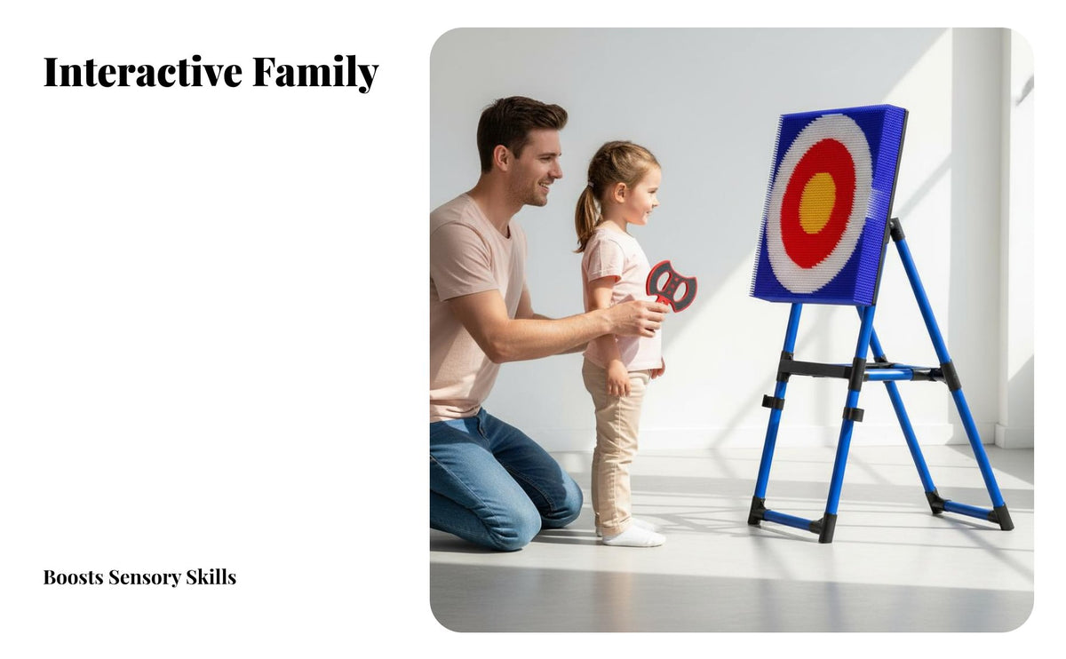 Indoor & Outdoor Use Axe Throwing Game Set Sturdy Steel Frame Foldable Axe Throwing Target Easy Storage Bristle Target Game Stress Relief for Families, Family, Adults, Team Building Events, Parties, Backyard, Camping