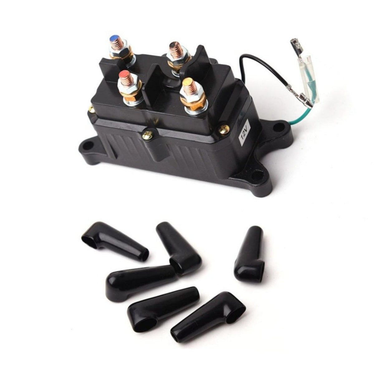 250A Winch Relay Heavy Duty UTV Winch Solenoid Easy to Install Vehicle Electrical Part for Unpaved Terrain