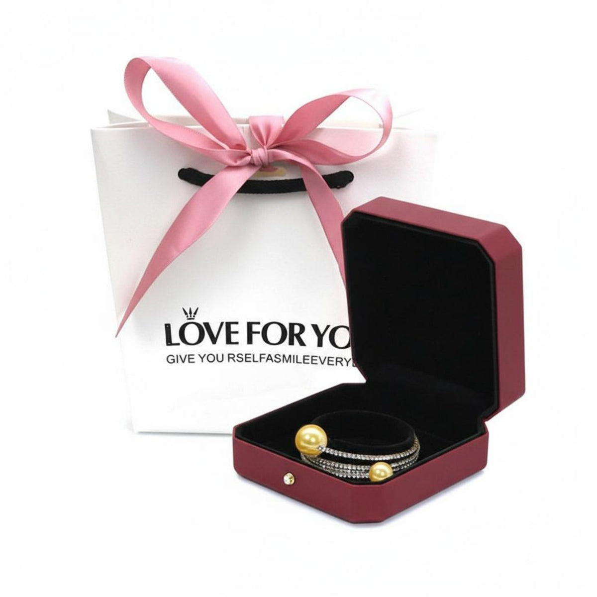 High-End Jewelry Gift Box Elegant Design Band Presentation Box Soft Interior Lining for Women, Couples, Gifting, Special Occasions, Weddings