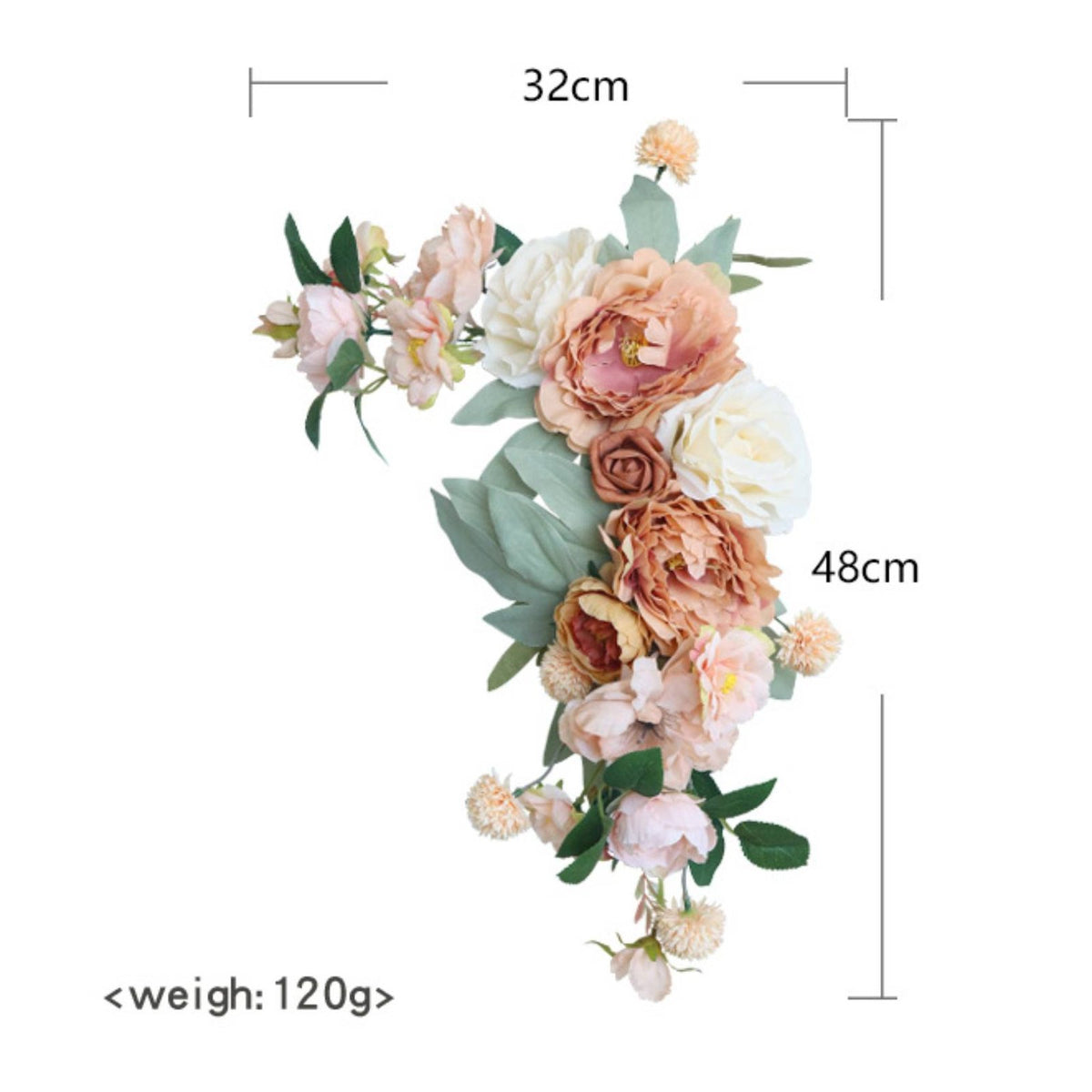 2 Pieces Ceremony Sign Flower Set Reusable Welcome Board Flower Arrangement Elegant Design Welcome Sign Blossom Adornment for Photography