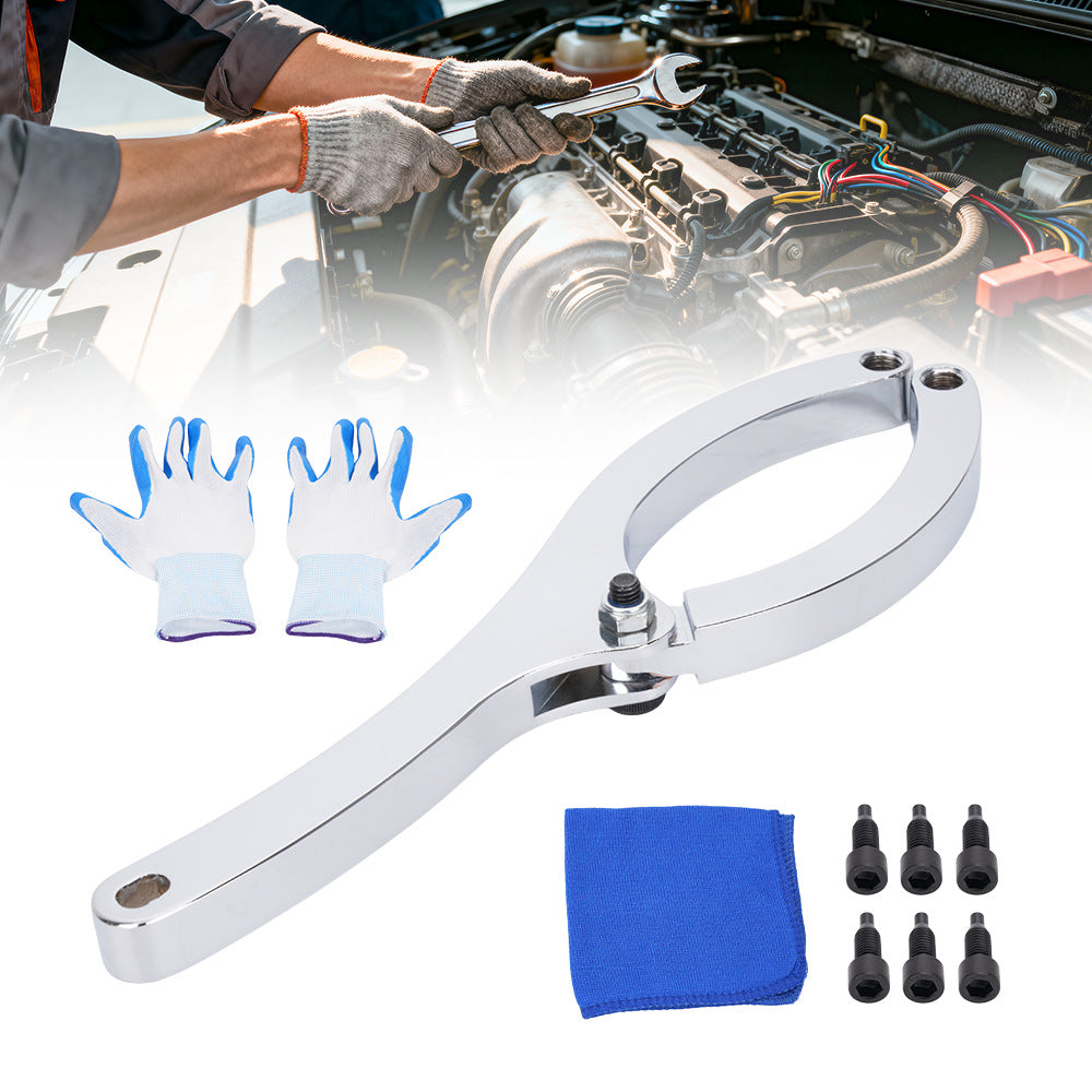 Heavy-Duty Oil Seal Wrench for Automotive and Excavator Repair, Steel, Universal Fit