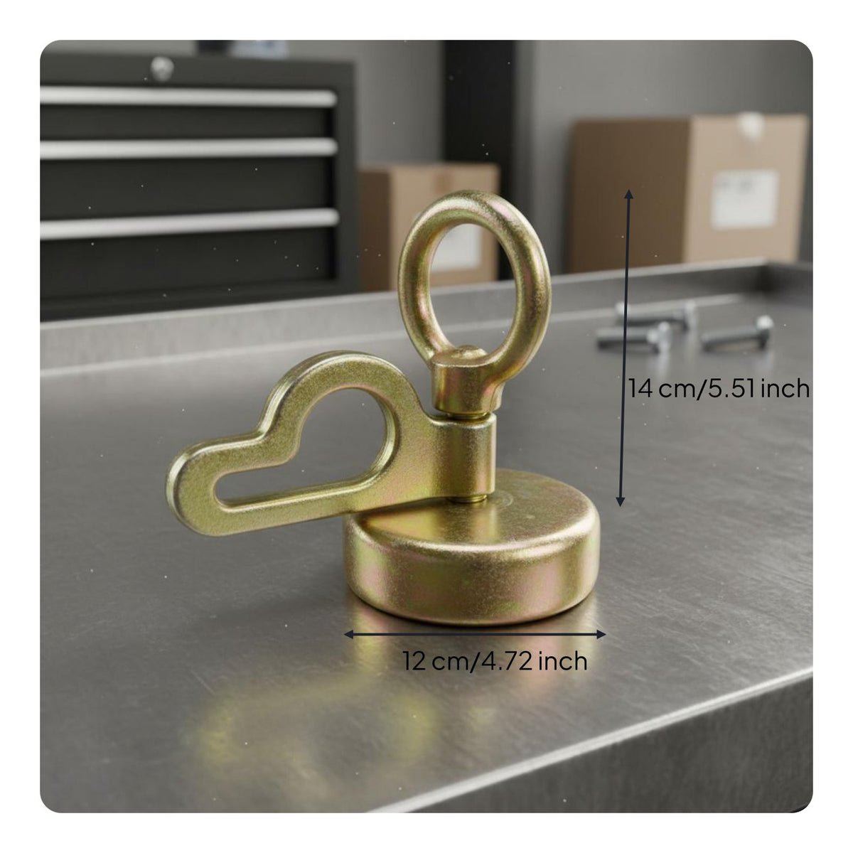 Heavy Duty Frame Straightening Clamp Drop Forged Construction Auto Body Pull Clamp Serrated Jaw Dent Puller for Mechanics, Professionals, Garage