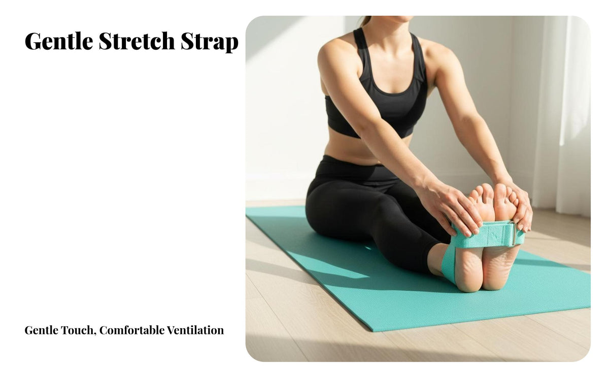 Stretching Strap Adjustable Traditional Stretching Strap Portable Fitness Accessory for Beginners, Physical Recovery Patients, Flexibility Training