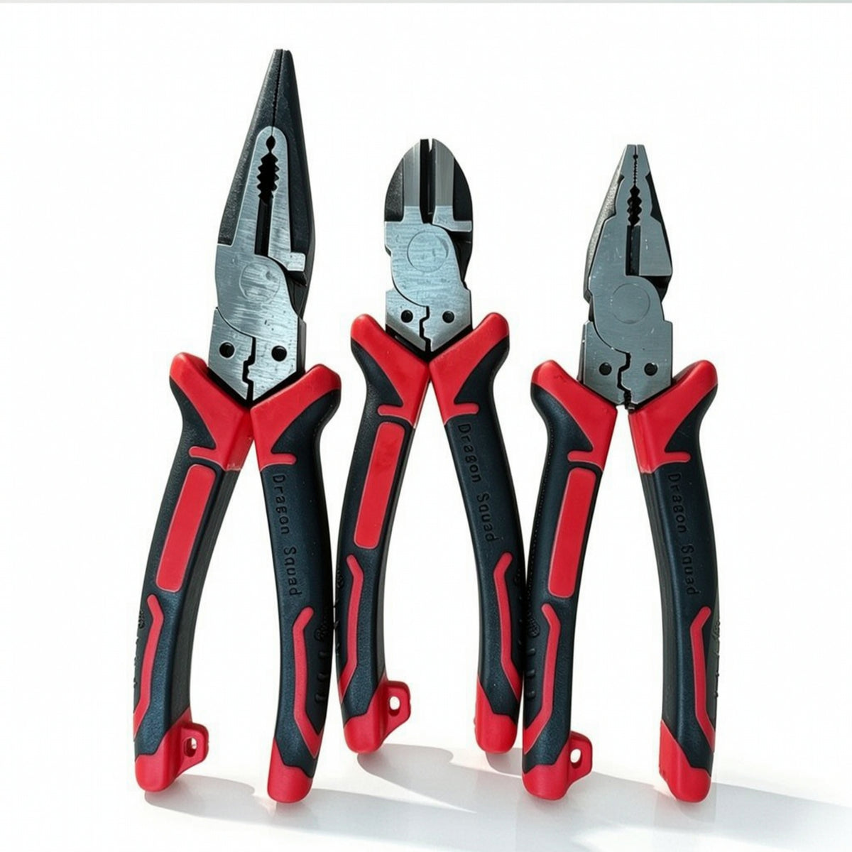 3 Pieces Pliers Assortment Precision Pliers Set Hand Tools Versatile Long-Lasting for DIYers, Home Repairs, Workshop