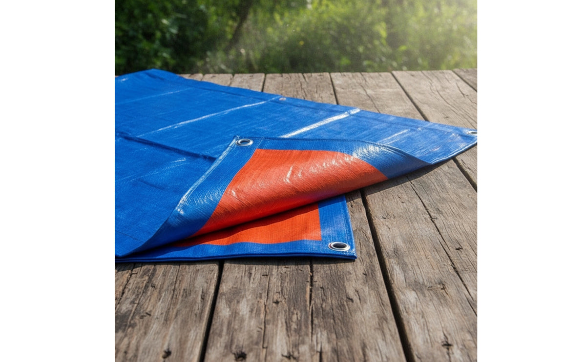 Tarpaulin with Grommets Tear-Resistant Heavy Duty Tarp Versatile Tarp with Grommets for Construction Site