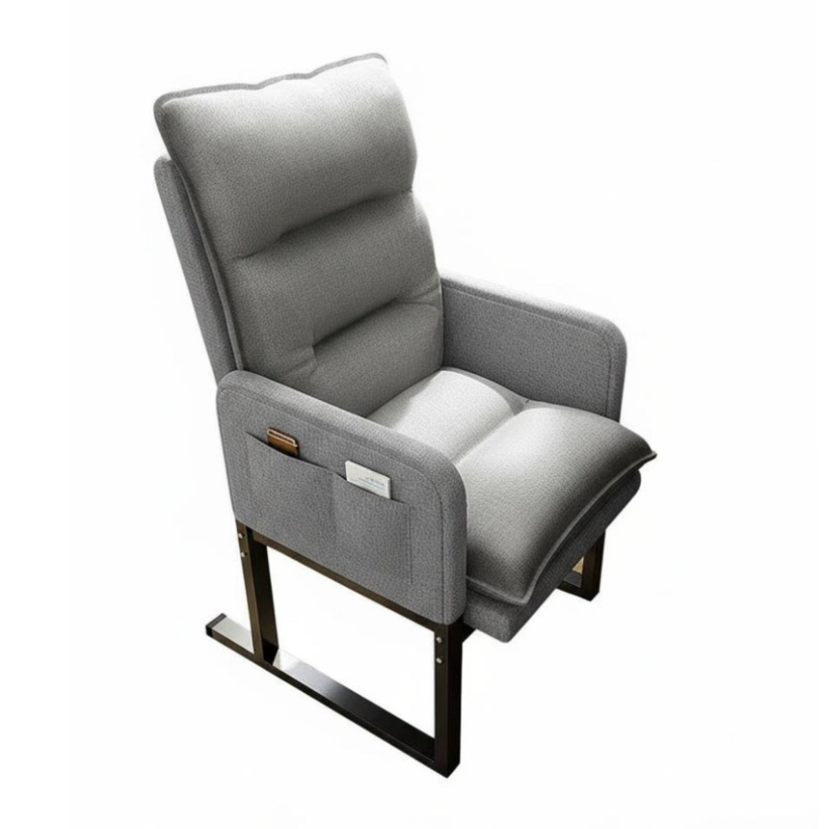 Foldable Design Adjustable High-Back Recliner Multi-Functional Adjustable Backrest Lounger Multifunctional Lounge Chair Space Saving for Nursing Mothers, Students, Adults, Bedroom, Balcony, Living Room