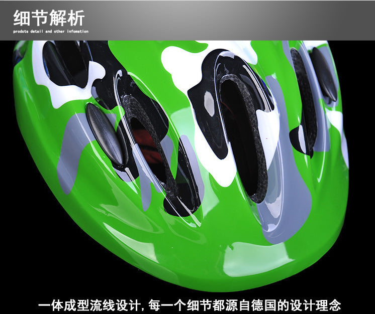 Factory Wholesale New Children's Helmet, Thickened One-Piece Molded ABS, Skateboard and Cycling Helmet