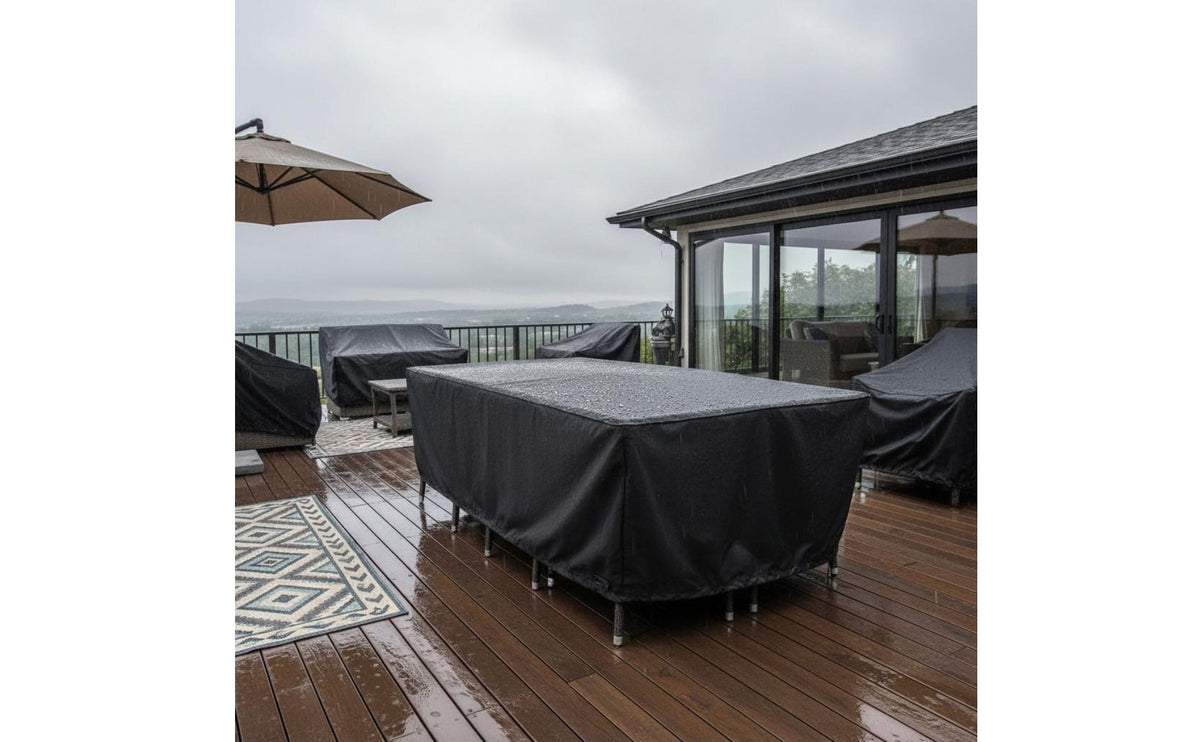 Garden Table and Chair Cover Dustproof Outdoor Table and Chair Cover Tear Resistant Heavy Duty Outdoor Furniture Protector for Yard