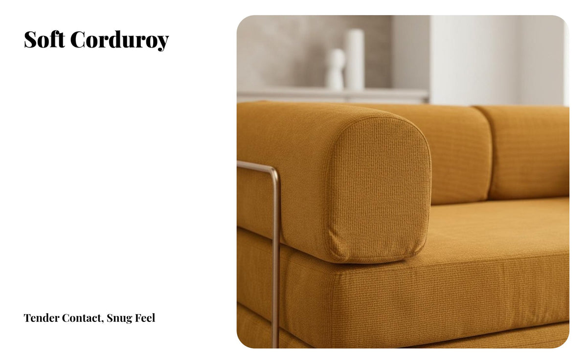 Fold-out Modular Floor Couch Transformable Design Foldable Floor Sofa Space-Saving Household Furniture for Students, Couples, Small Apartments