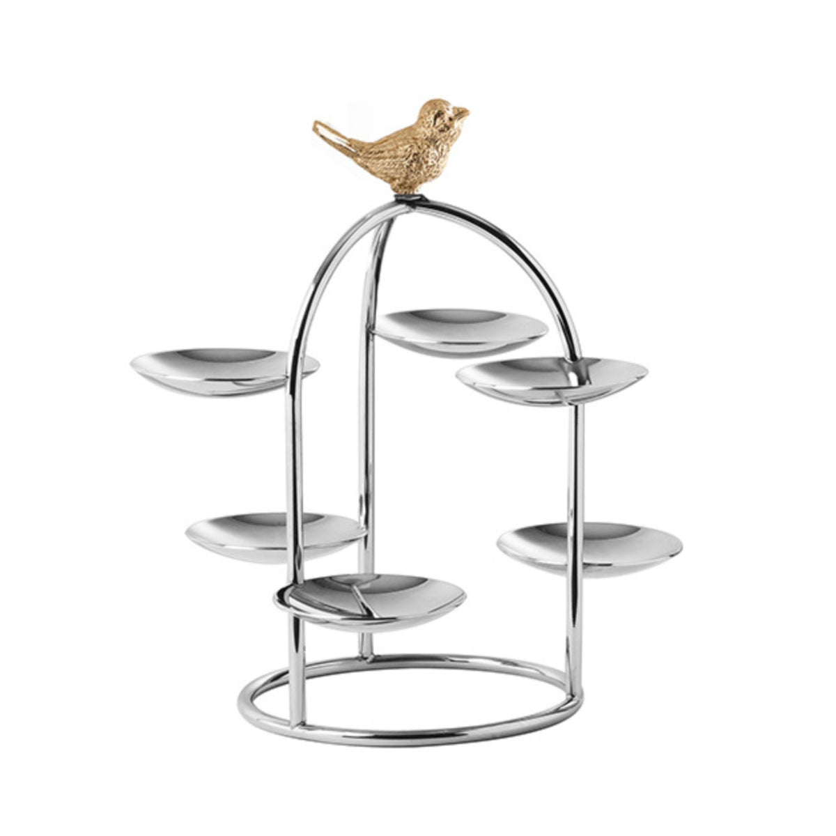 Stainless Steel Dessert Display Stand Multi-Tier Dessert Stand with Tiers Freestanding Tiered Serving Tray Stable for Caterers