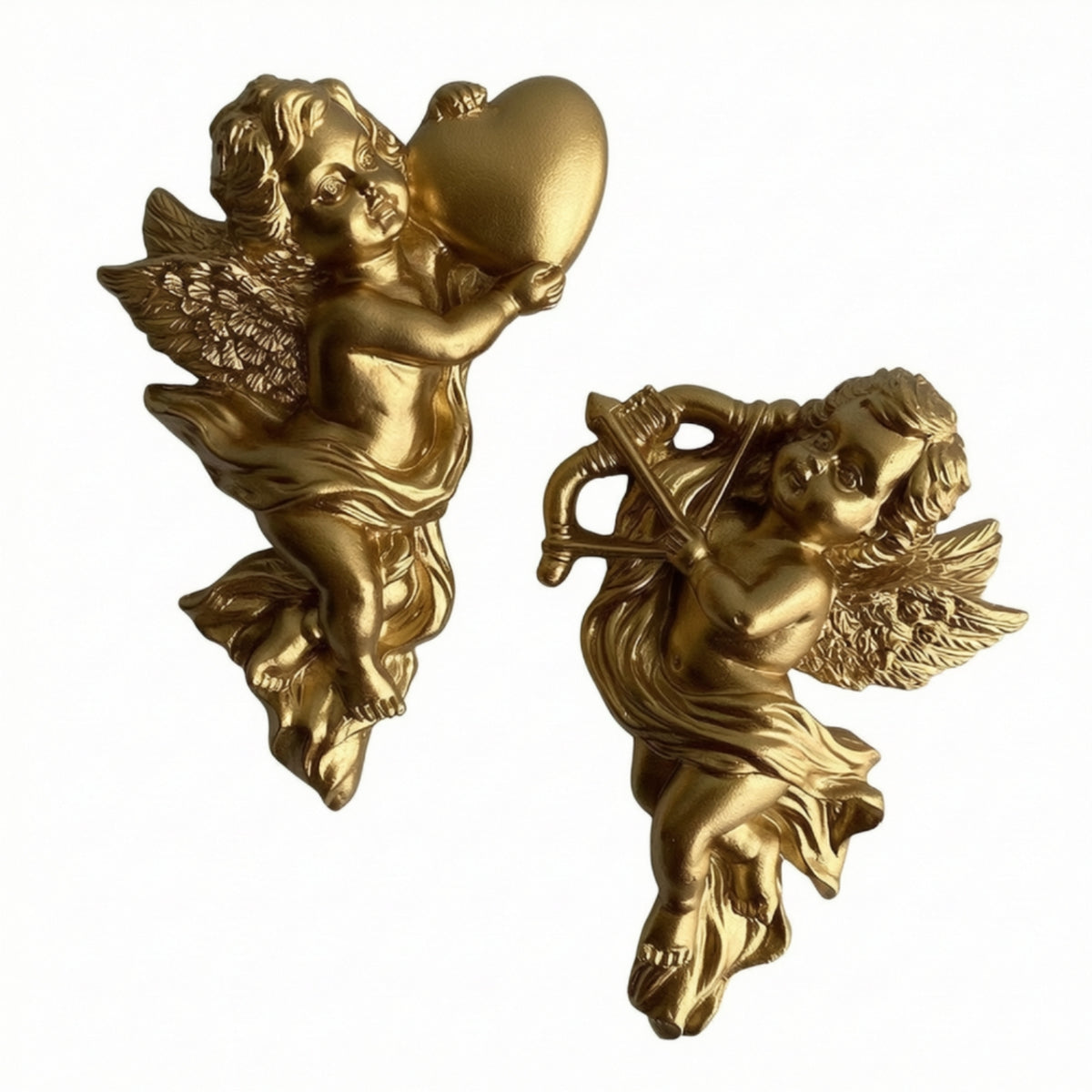 Winged Angel Wall Sculpture Decor Ornaments for Gallery , Entryways