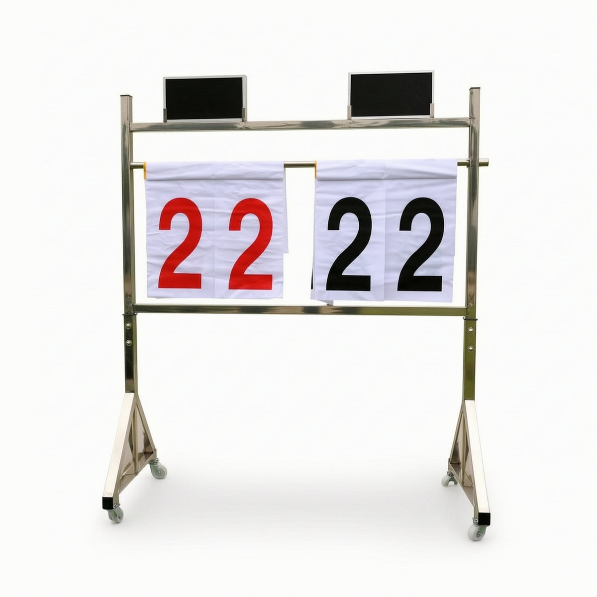 Scoreboard with Wheels Freestanding Mobile Scoreboard Portable Scorekeeper for Schools, Coaches, Training Training Periods