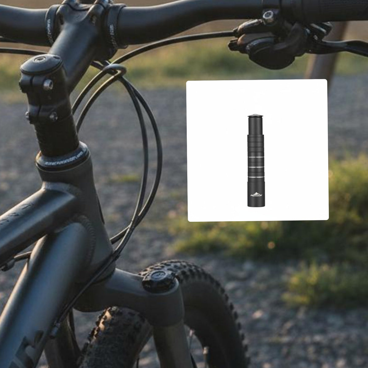 Ergonomic Riding Position Bike Fork Stem Extender Comfortable Cycling Bike Stem Extender Easy Installation Bicycle Handlebar Riser High-Strength Aluminum Alloy for Tall Riders, Commuters, Mountain Biking