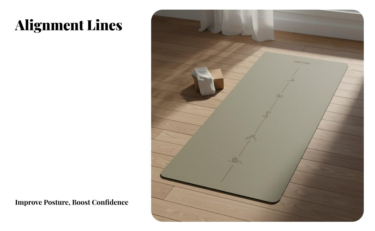 Shock Absorbing Exercise Mat Quiet Natural Rubber Exercise Mat Eco-Friendly Sweat-Absorbent for Professionals, Home Use, Pilates, Gym, Studio