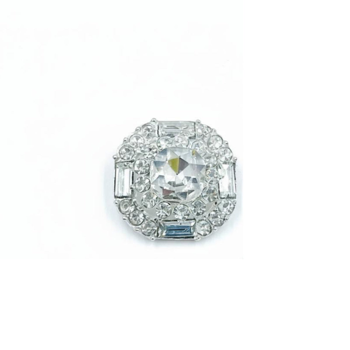 Pearl and Crystal Button Luxury Look Rhinestone Shank Button Elegant Design