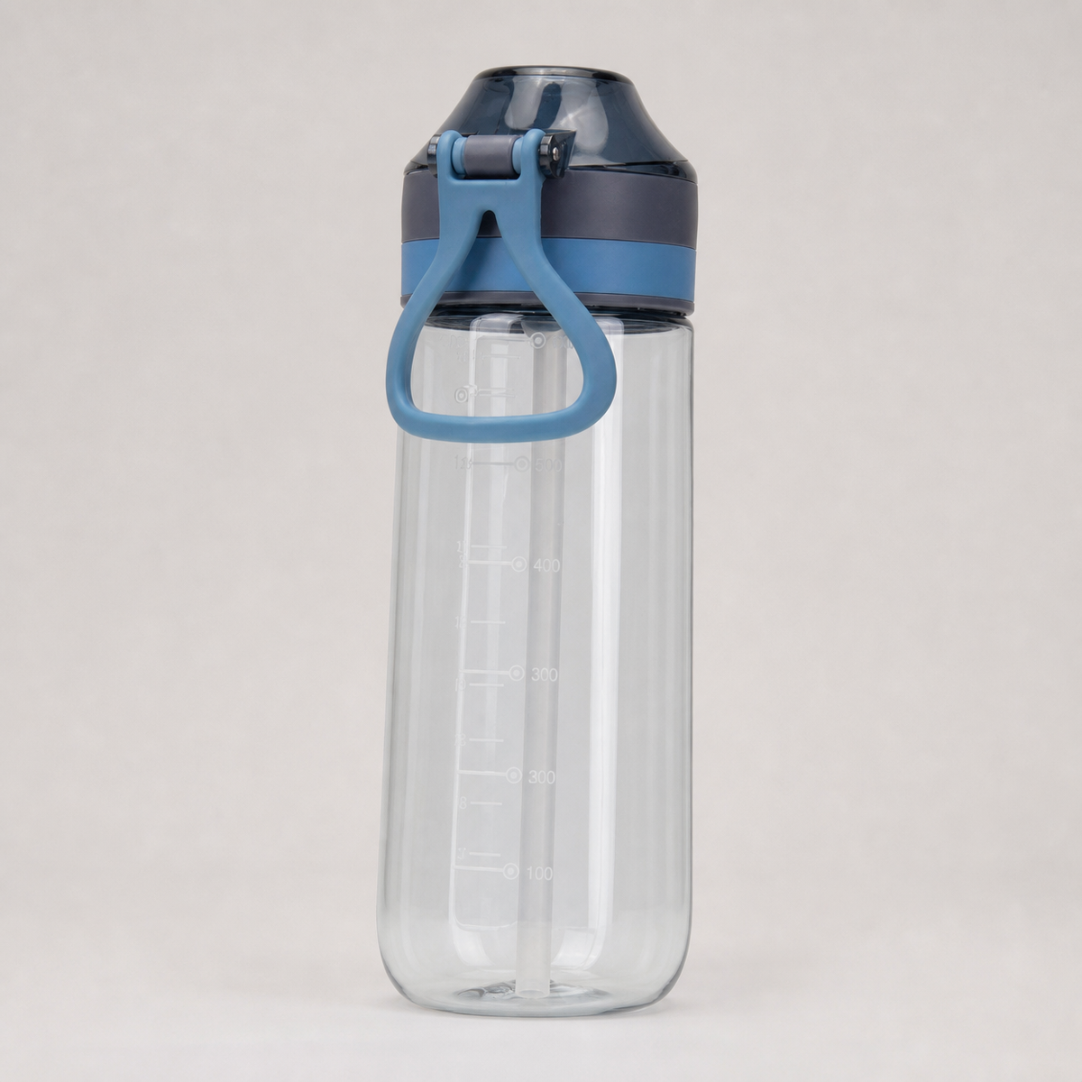 Large-Capacity Plastic Water Bottle with Straw for School and Sports