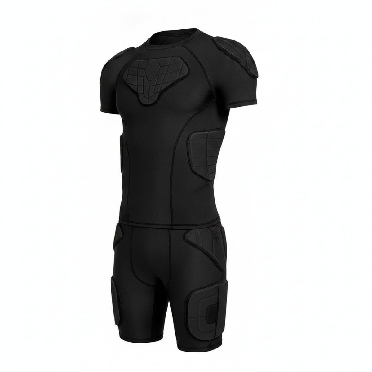 Padded Shirt with EVA Padding Snug Compression Shirt with Back Pads Apparel for Football Athletes, Athletes