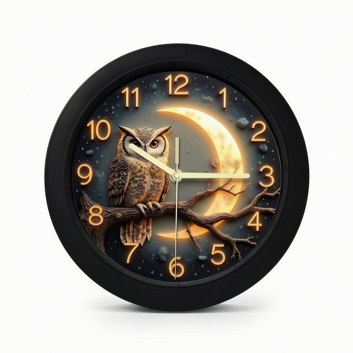 Wall Clock Silent Round Wall Clock Decorative for Bedroom, Shelf, Desk