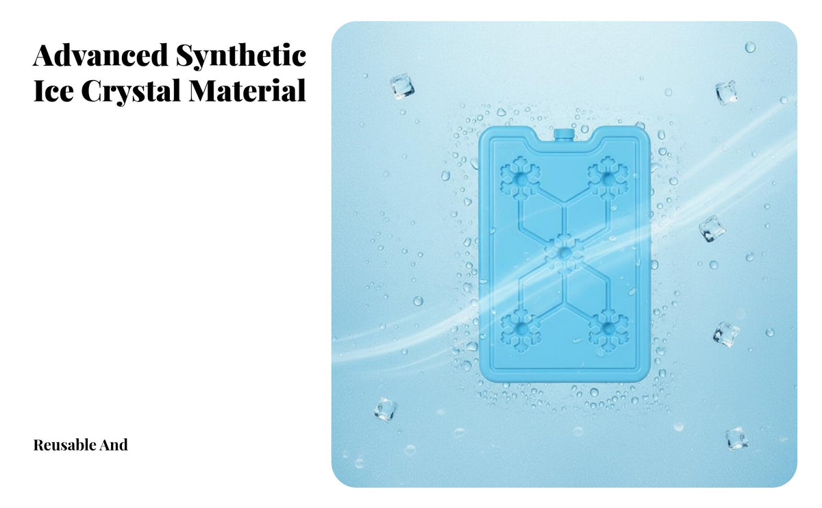800ml Air Chiller Ice Box Extended Water-Fillable Freezer Pack High-High-Performance Cooling Material Reusable Freezing Block for Pets