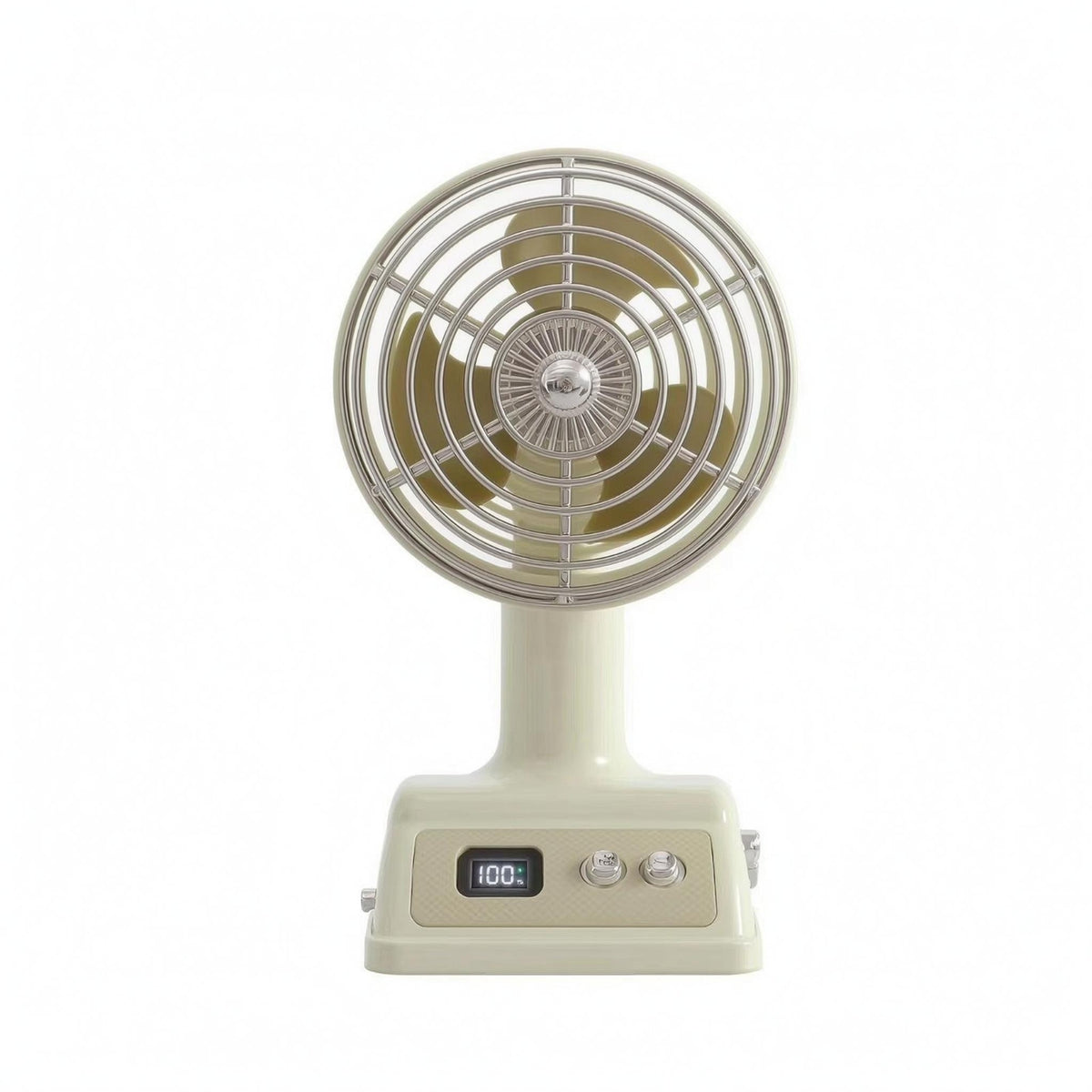 Type-C Retro Desktop Fan Adjustable Rechargeable Desktop Fan