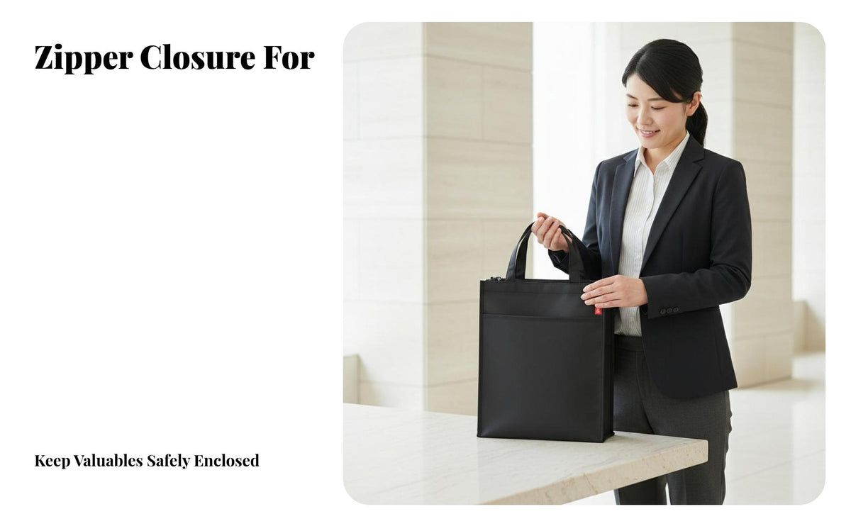 Two Bottle Drinks Bag Waterproof 2 Bottle Vino Bag Zipper Closure Zippered Bottle Tote for Business Professionals, Couples, Banquets, Parties