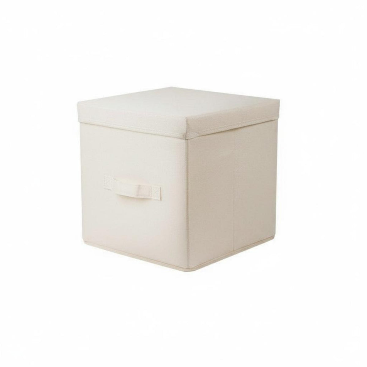Lidded Foldable Cube With Lid Lidded textile container adaptable for Office Workers