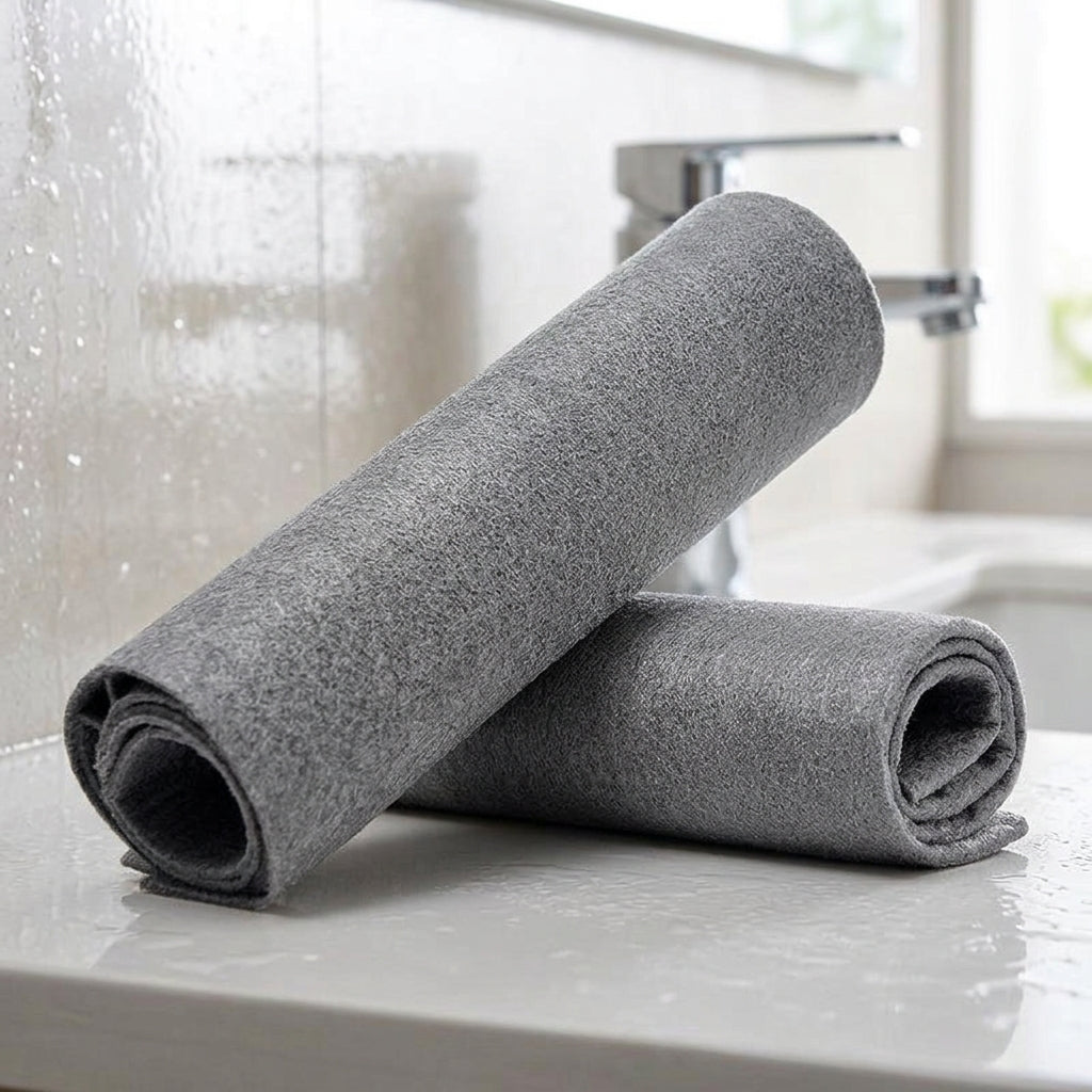 Non-streak Cleaning Cloths Microfibre Cloth, 30x30cm Microfibre Cloth for Glass and Mirrors, Gray Low-Lint Cleaning Cloths for Automotive Use