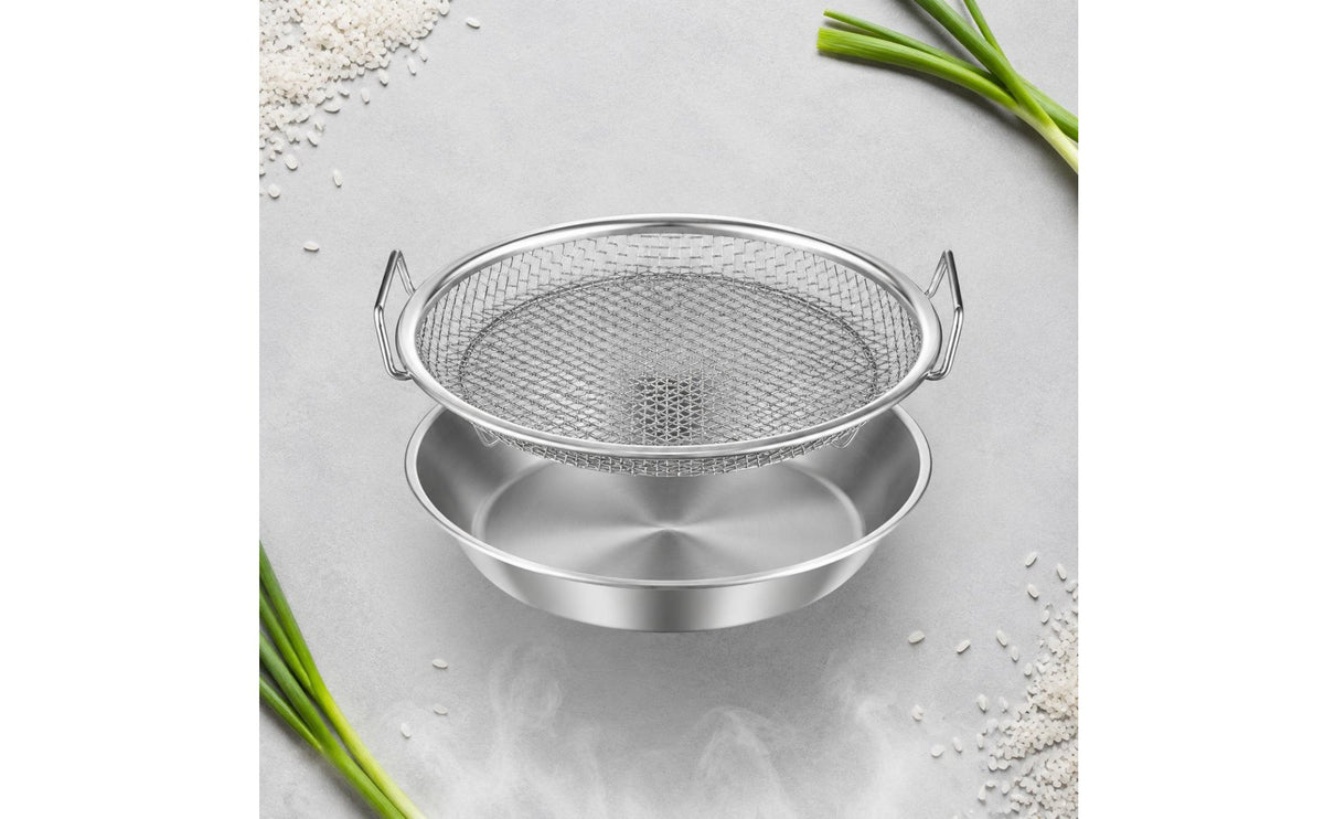 Stainless Steel Steamer Rack Multi-Functional Stainless Steel Mesh Steamer