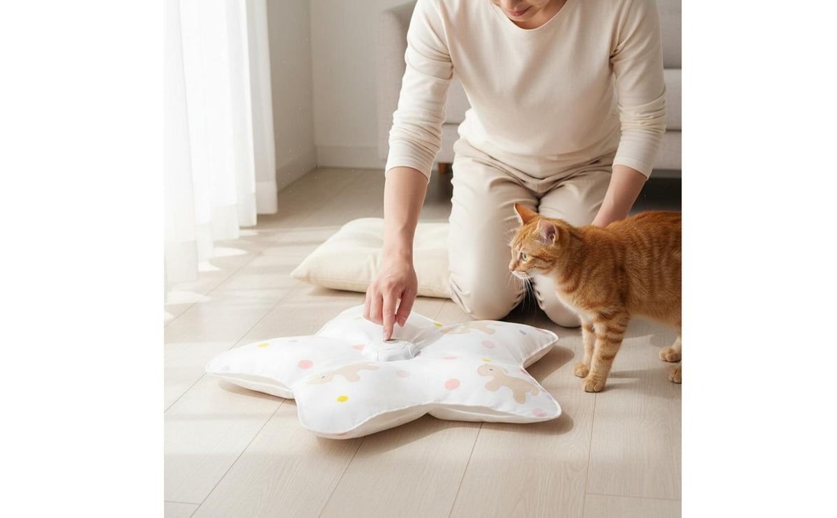 Unleashes Instincts Automatic Cat Teaser Collapsible Design Hide and Seek Cat Toy Quiet Drive Mechanism Pet Supply for Kittens