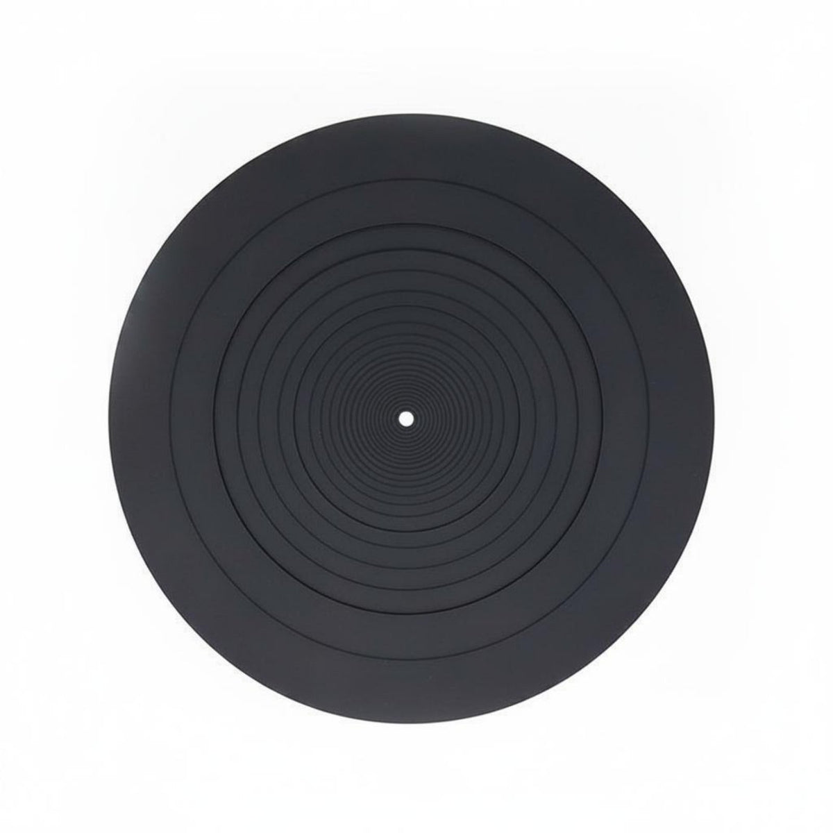 Anti-Slip Silicone Turntable Mat Safeguarding Vinyl Platter Mat Shock-Absorbing Round Vinyl Slipmat Vibration Damping for Music Listening